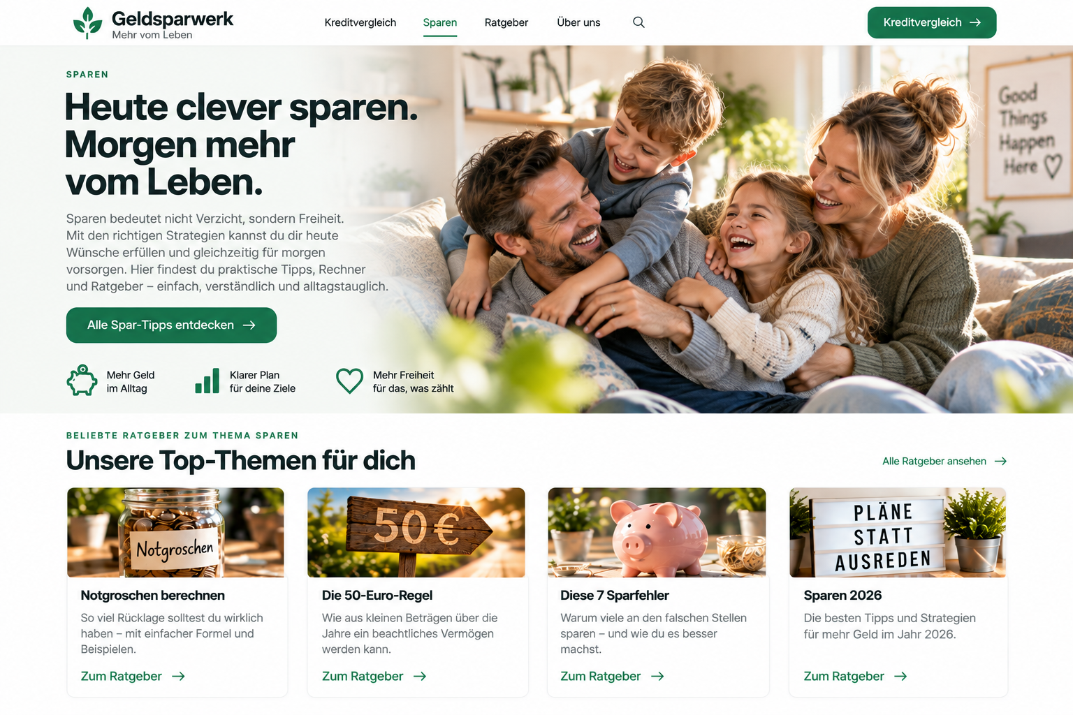 Vierköpfige Familie hat gemeinsam Spaß zu Hause